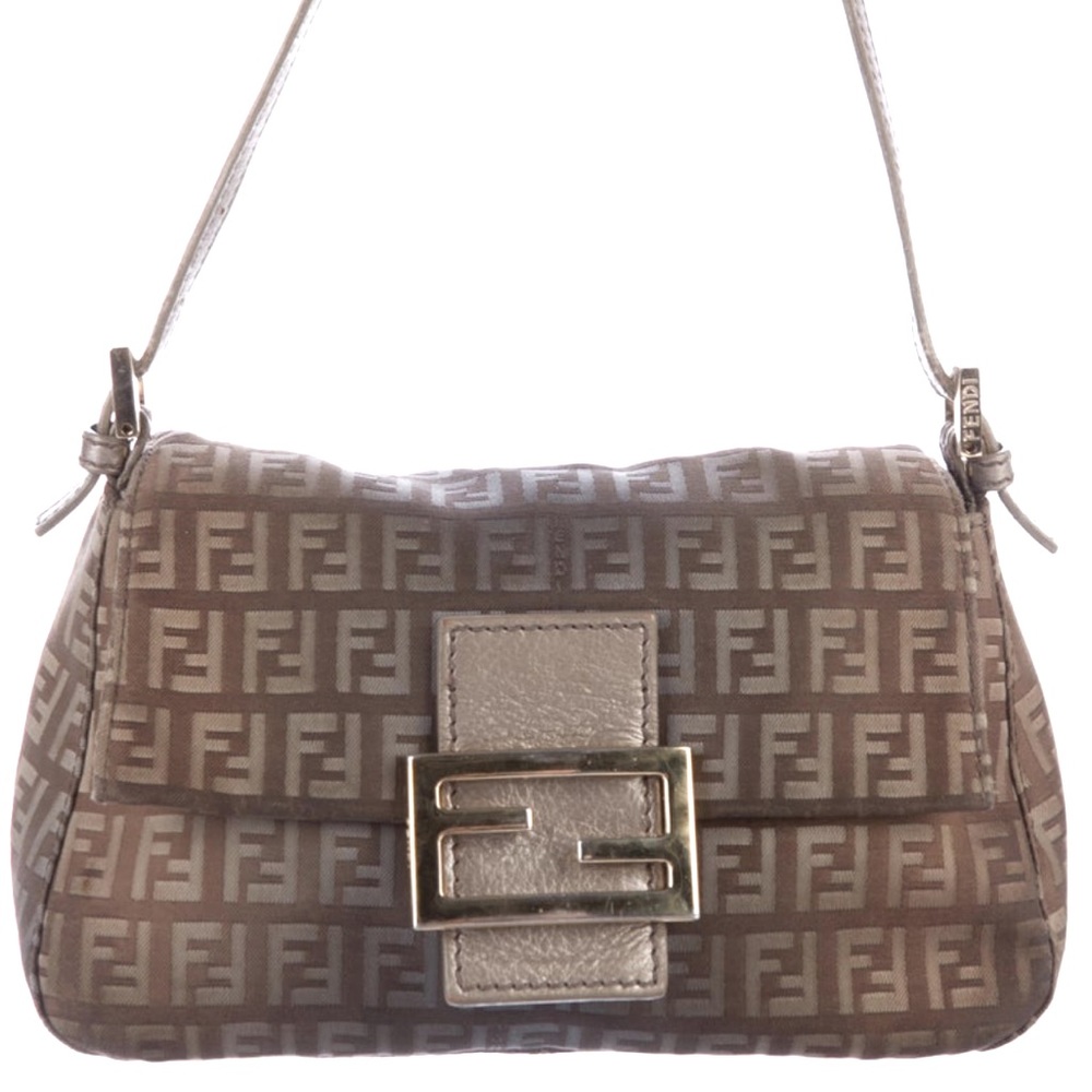 FENDI Mama Forever Bag - Metallic Brown Zucca Canvas
